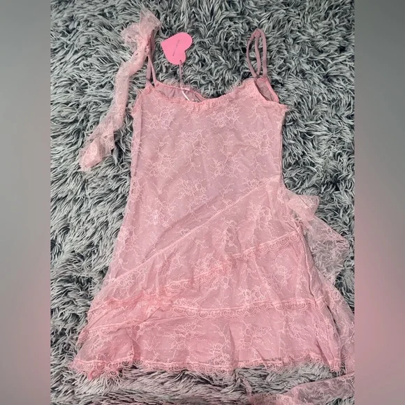 Sugar Thrillz Pink Jellyfish lace babydoll Dress - Picture 7 of 9